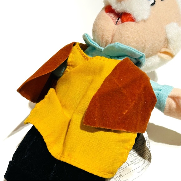 Walt Disney Store Pinocchio Geppetto Plush Doll 8” Bean Bag Toy Old Man Italian - Picture 11 of 16